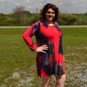 umgee Plus Tie Dye Dress/Tunic NWT